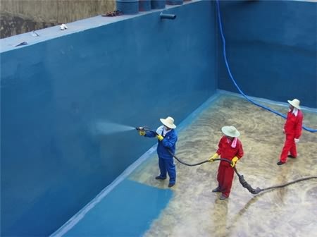 游泳池、污水池聚脲噴涂